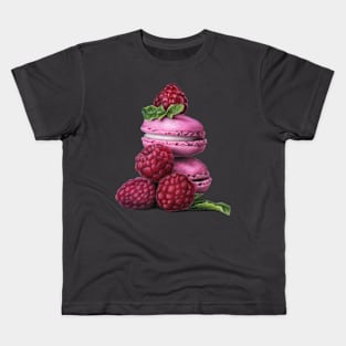 Macarons and raspberries Kids T-Shirt